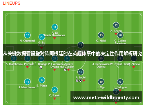 从关键数据看福登对阵阿根廷时在英超体系中的决定性作用解析研究 从关键数据看福登对阵阿根廷时在英超体系中的决定性作用解析研究